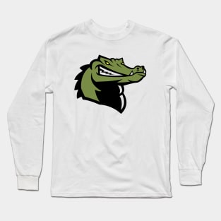 Angry Crocodile Face Logo Long Sleeve T-Shirt